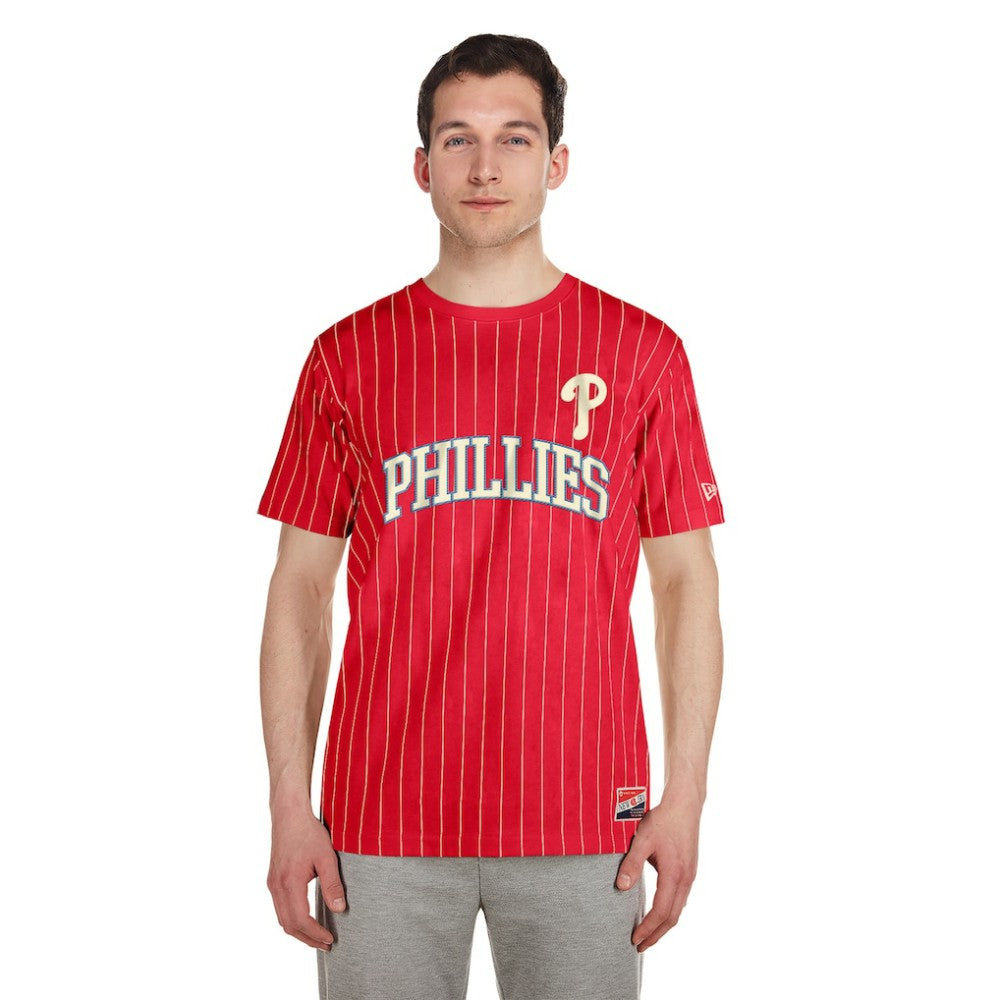 Philadelphia Phillies New Era Throwback Pinstripe T-Shirt Near Me