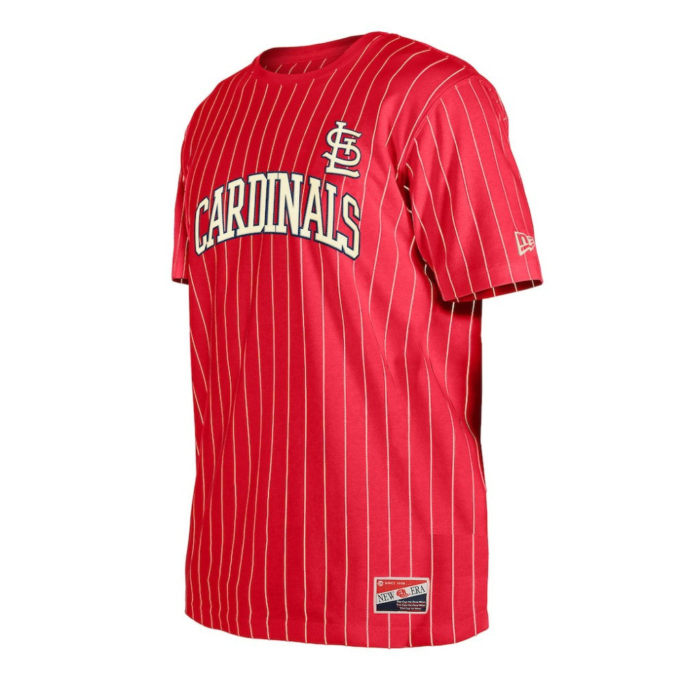 St. Louis Cardinals New Era Throwback Pinstripe T-Shirt Discount