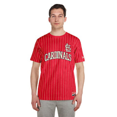 St. Louis Cardinals New Era Throwback Pinstripe T-Shirt Discount