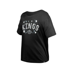 Los Angeles Kings New Era Girl's Youth Flip Sequin T-Shirt - Black | New Era discount