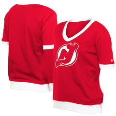 New Jersey Devils New Era Women's Game Day Rhinestuds T-Shirt - Red | New Era sale