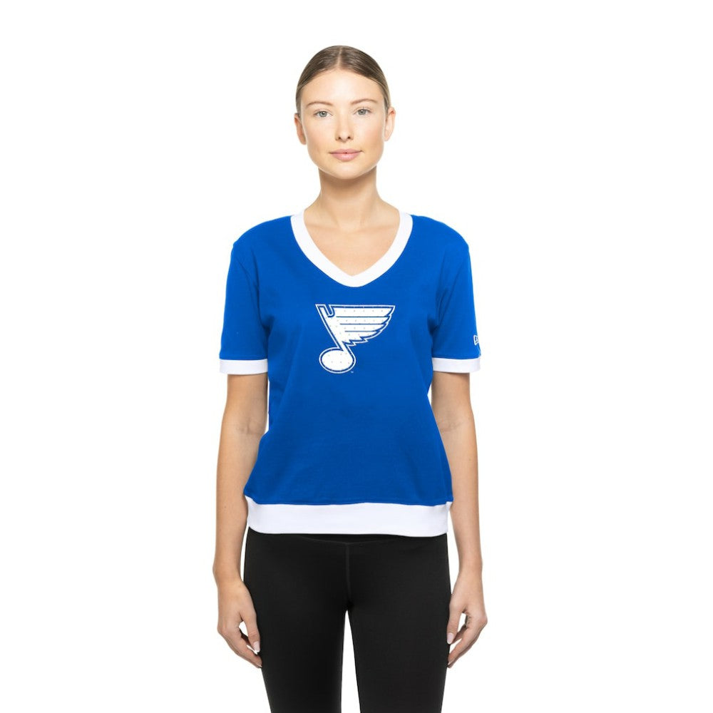 St. Louis Blues New Era Women's Game Day Rhinestuds T-Shirt - Blue | New Era sale