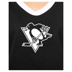 Pittsburgh Penguins New Era Women's Game Day Rhinestuds T-Shirt - Black | New Era near me