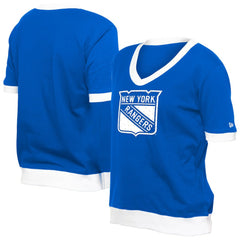 New York Rangers New Era Women's Game Day Rhinestuds T-Shirt - Blue | New Era Lifestyle