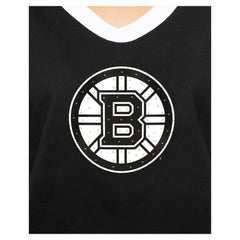 Boston Bruins New Era Women's Game Day Rhinestuds T-Shirt - Black | New Era Clearance