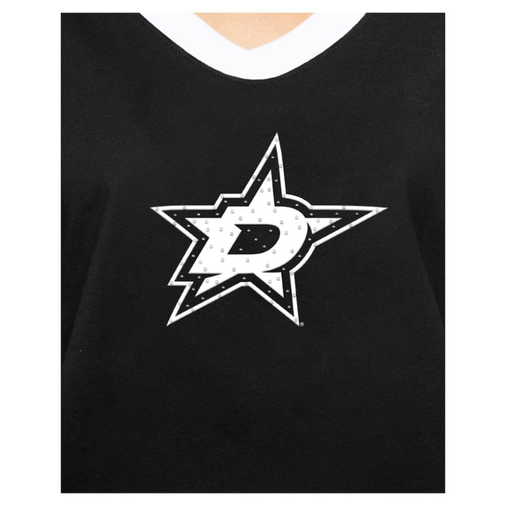 Dallas Stars New Era Women's Game Day Rhinestuds T-Shirt - Black | New Era near me