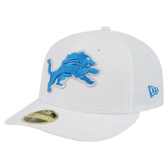 Detroit Lions New Era Omaha Low Profile 59FIFTY Fitted Hat - White - NFL