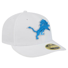 Detroit Lions New Era Omaha Low Profile 59FIFTY Fitted Hat - White - NFL