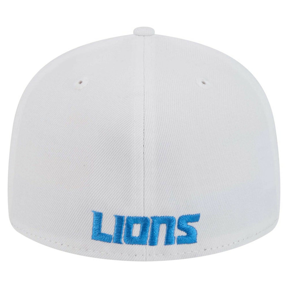 Detroit Lions New Era Omaha Low Profile 59FIFTY Fitted Hat - White - NFL