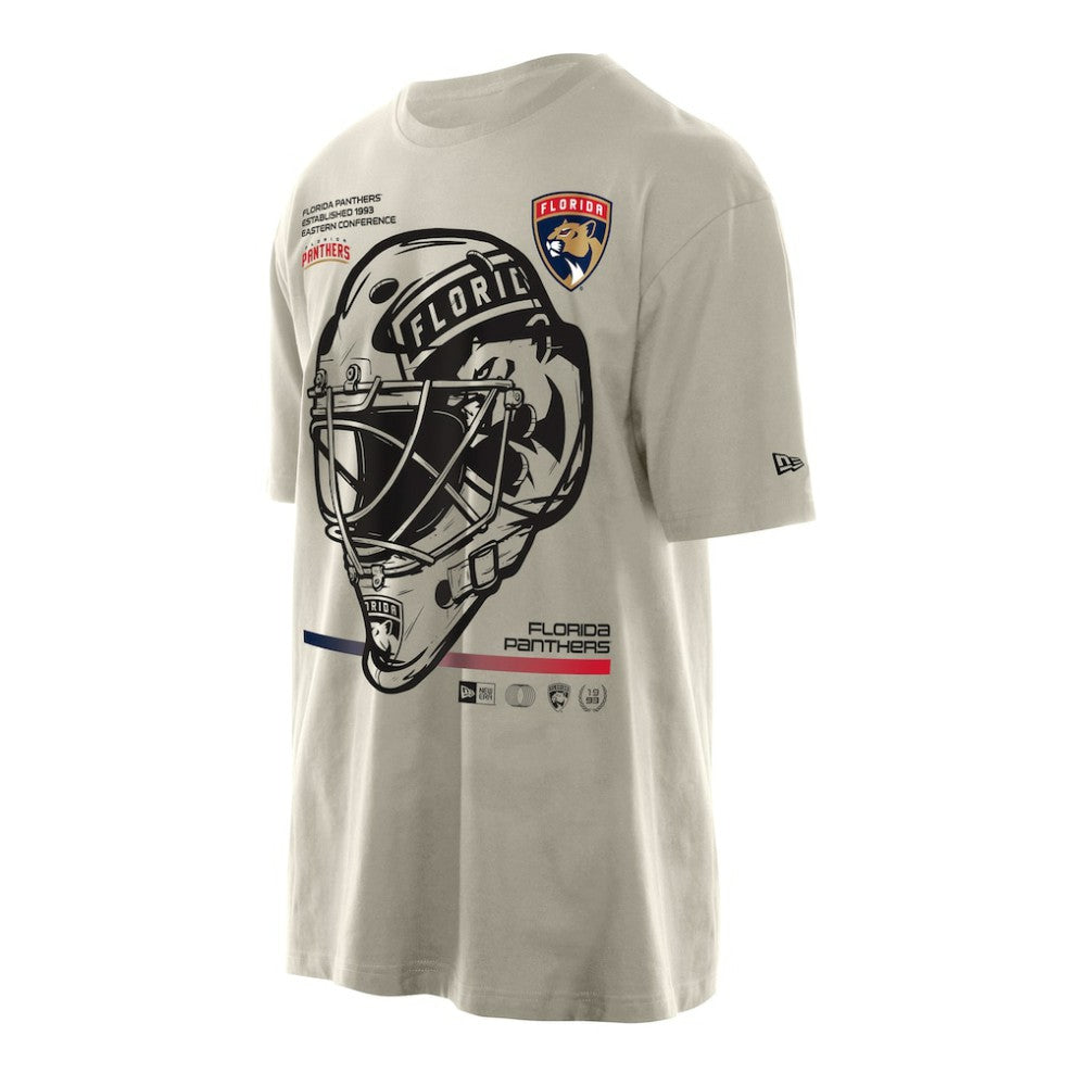 Florida Panthers New Era Goalie Mask T-Shirt - Cream | New Era online