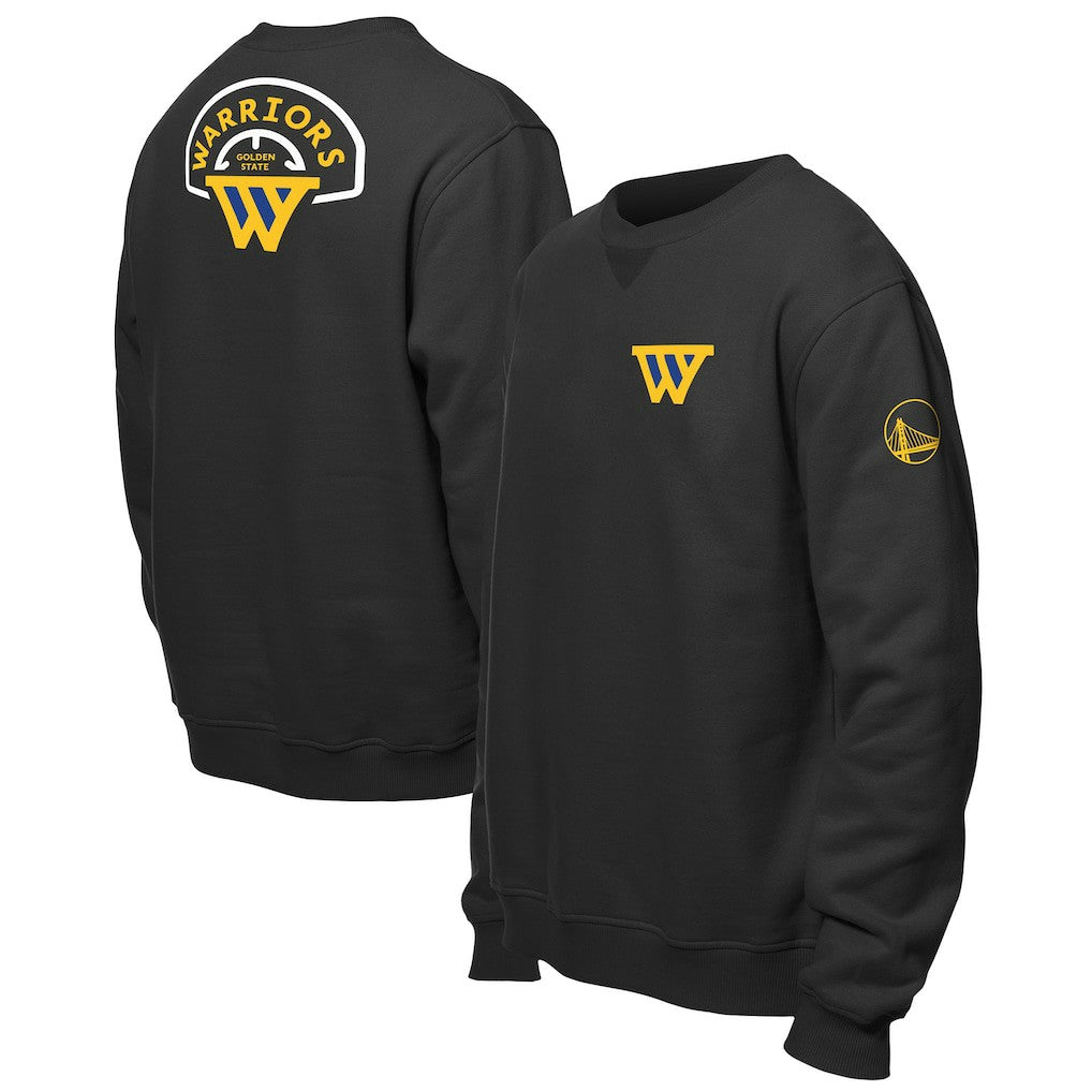 New Era Golden State Warriors "W" Statement Pullover Sweatshirt Black