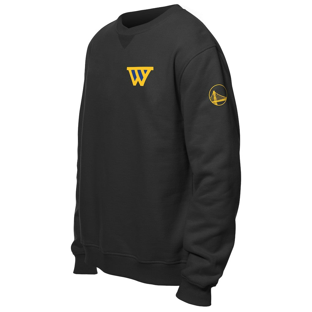 New Era Golden State Warriors "W" Statement Pullover Sweatshirt Black