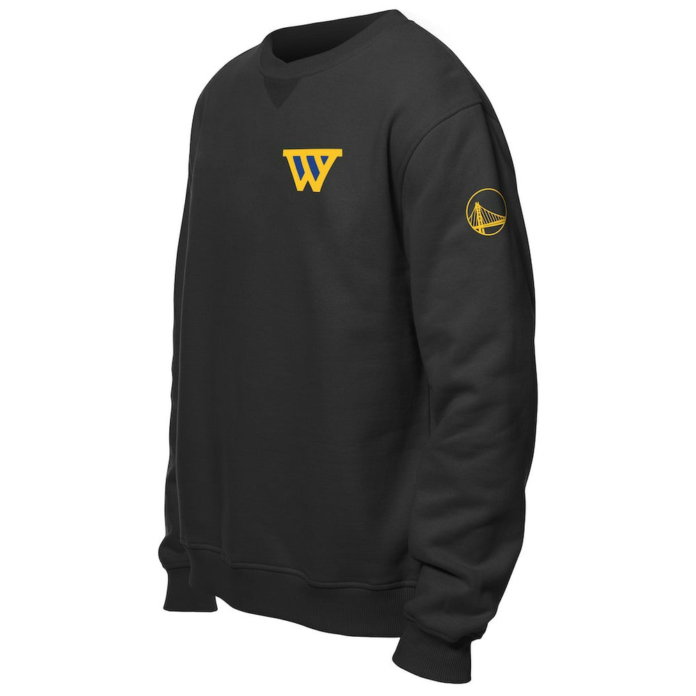 New Era Golden State Warriors "W" Statement Pullover Sweatshirt Black