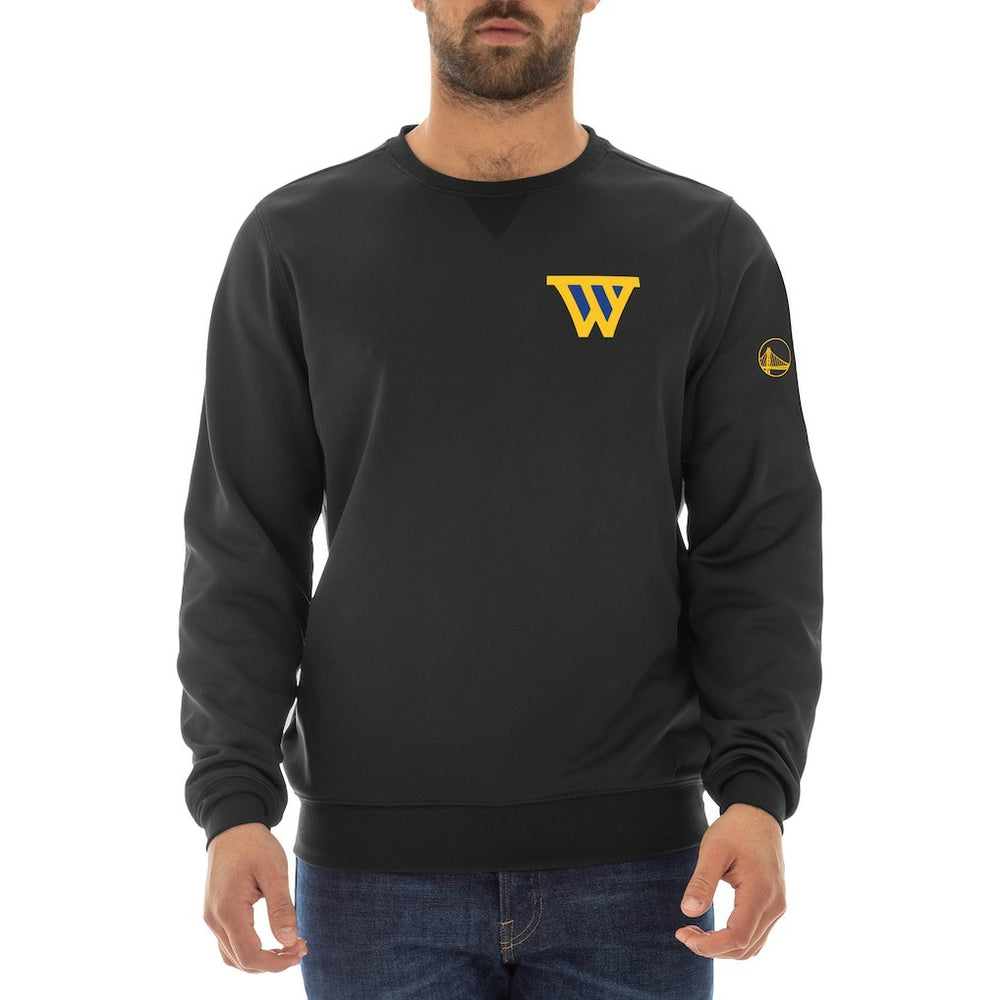 New Era Golden State Warriors "W" Statement Pullover Sweatshirt Black