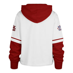 St. Louis Cardinals '47 Women's Trifecta Shortstop Cropped Pullover Hoodie Discount