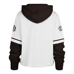 San Diego Padres '47 Women's Trifecta Shortstop Cropped Pullover Hoodie Outlet