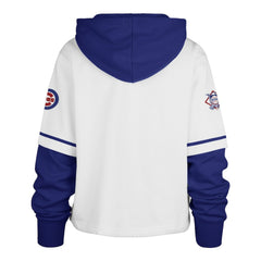 Chicago Cubs '47 Women's Trifecta Shortstop Cropped Pullover Hoodie for sale