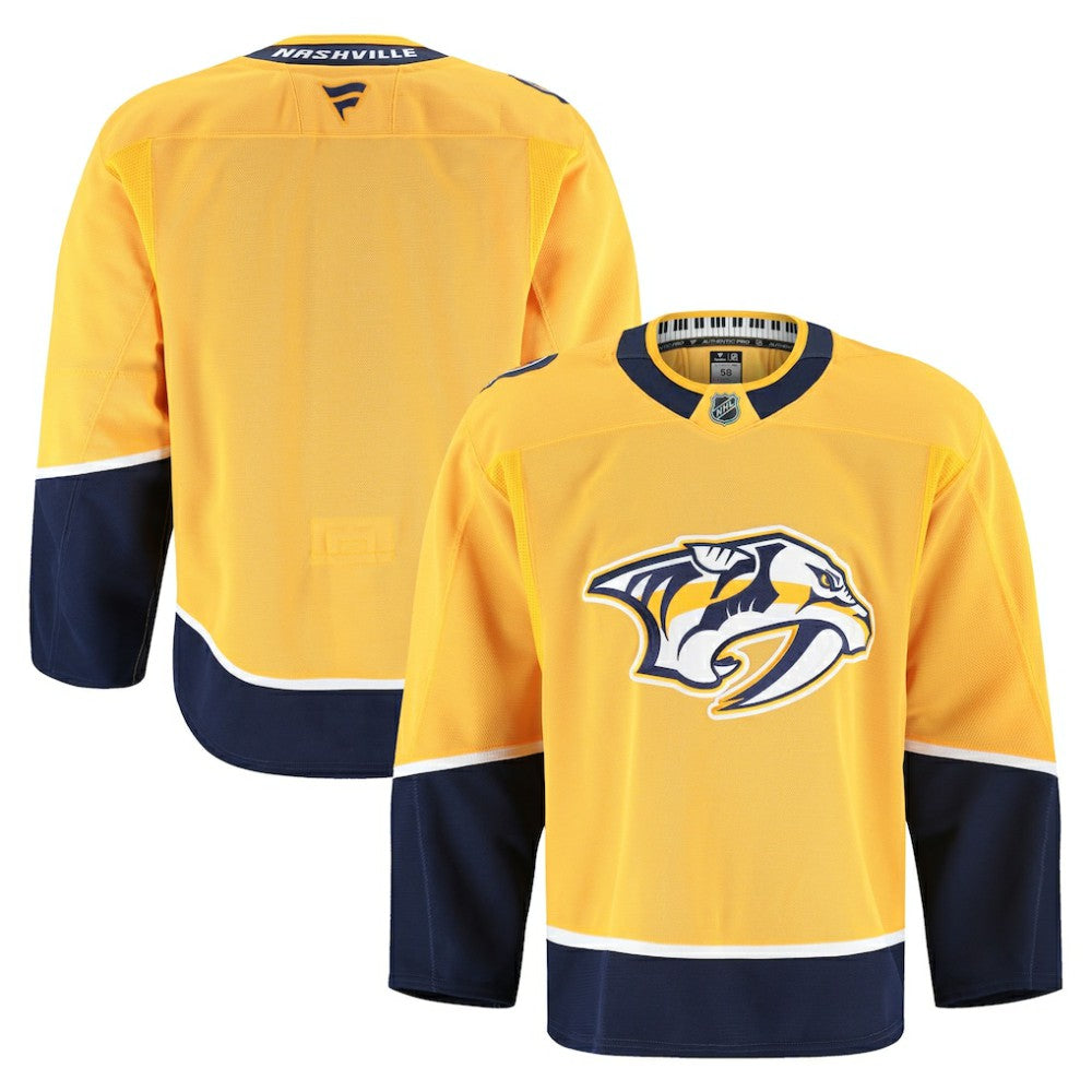 Nashville Predators Fanatics Home Authentic Pro Jersey - Yellow | Fanatics on sale