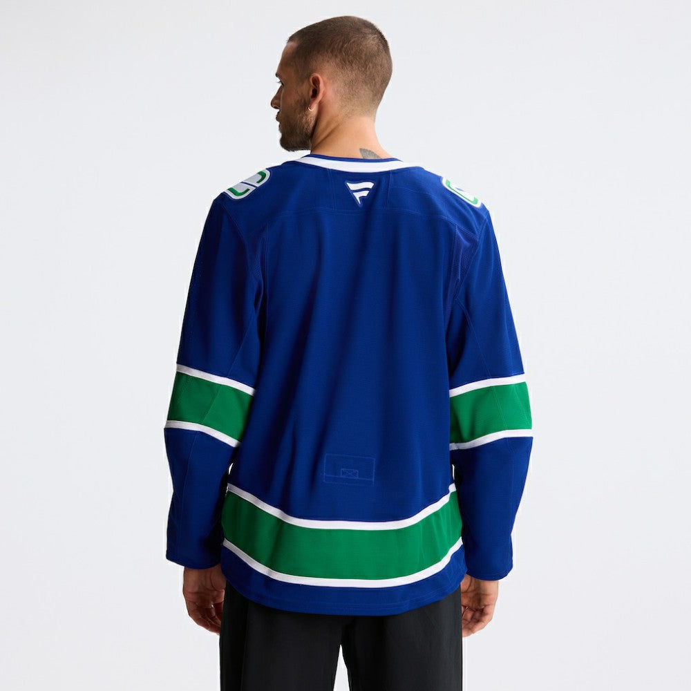 Vancouver Canucks Fanatics Home Authentic Pro Jersey - Blue | Fanatics Lifestyle