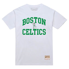 Mitchell & Ness Boston Celtics Hardwood Classics Vintage Warm Up T-Shirt White