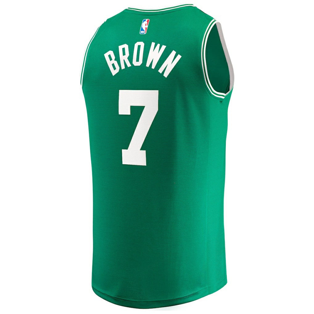 Fanatics Jaylen Brown Boston Celtics 2024 NBA Finals Champions Fast Break Replica Player Jersey Kelly Green Icon Edition