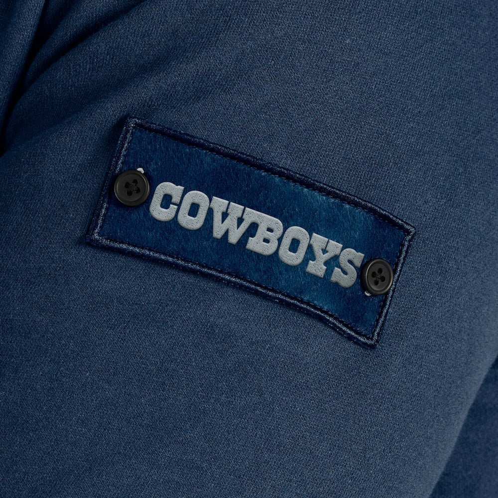 Dallas Cowboys J. Palmer QB1 Full-Zip Sweatshirt - Navy - NFL