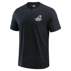Dallas Cowboys Darius Rucker Collection Washed Henley T-Shirt - Black - Fanatics