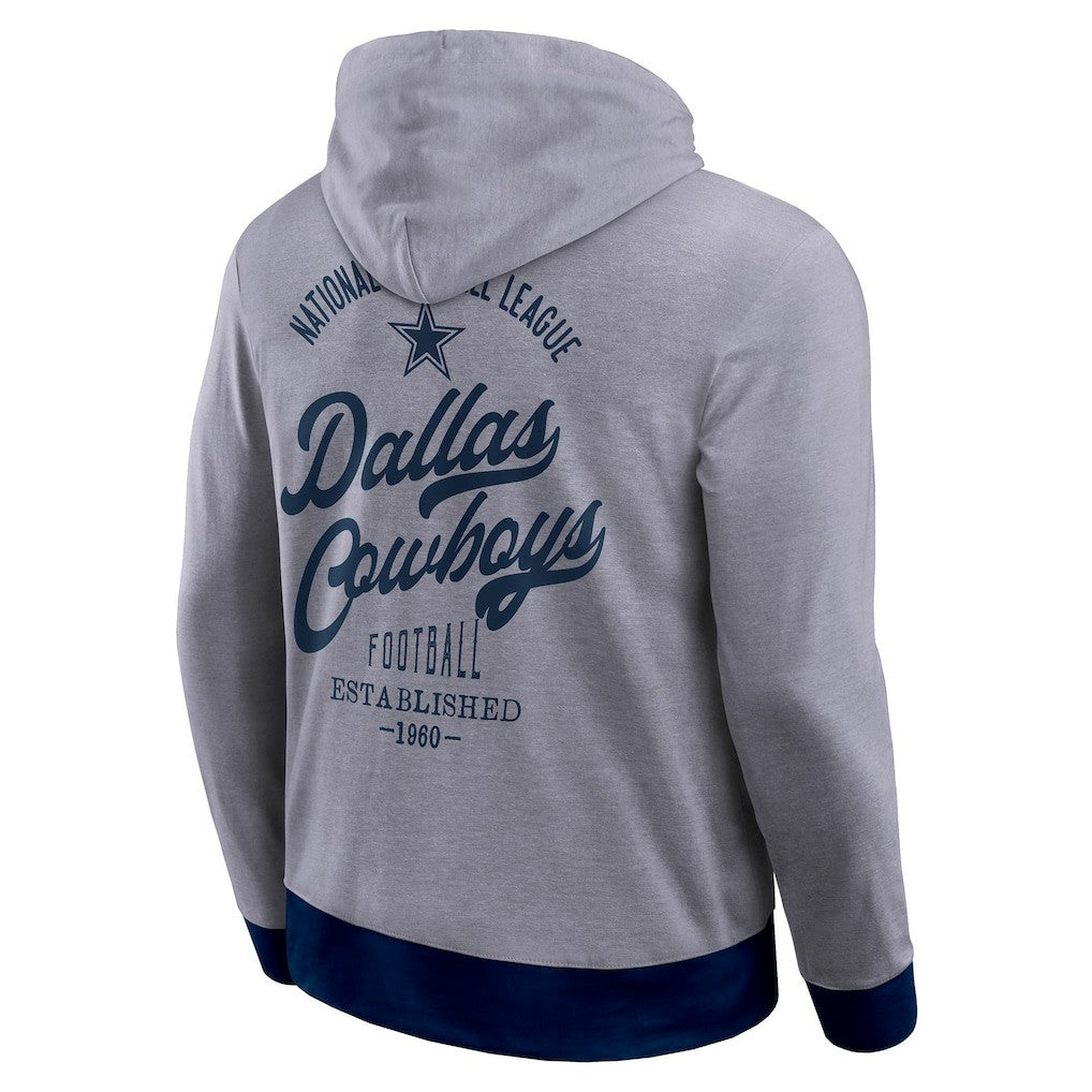 Dallas Cowboys Darius Rucker Collection Tonal Knit Pullover Hoodie - Navy - Fanatics