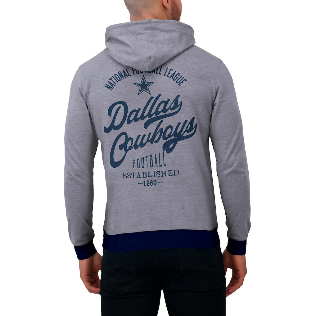 Dallas Cowboys Darius Rucker Collection Tonal Knit Pullover Hoodie - Navy - Fanatics