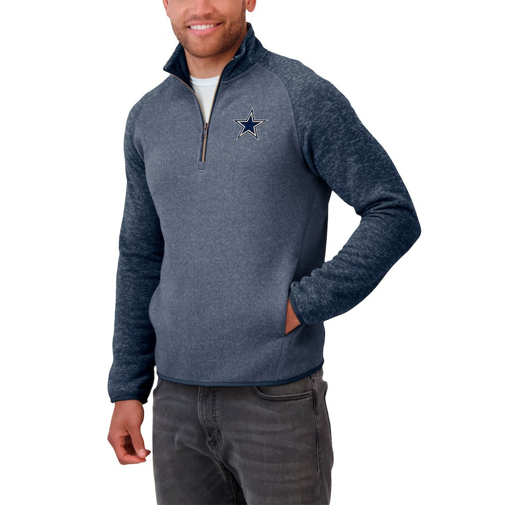 Dallas Cowboys Darius Rucker Collection Tonal Quarter-Zip Jacket - Navy - Fanatics