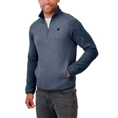 Dallas Cowboys Darius Rucker Collection Tonal Quarter-Zip Jacket - Navy - Fanatics