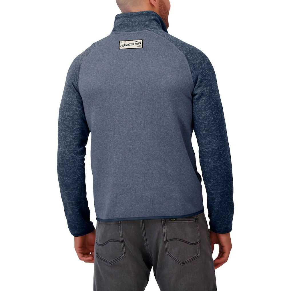 Dallas Cowboys Darius Rucker Collection Tonal Quarter-Zip Jacket - Navy - Fanatics