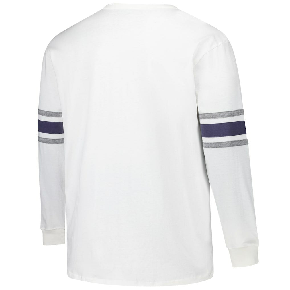 Dallas Cowboys '47 Big & Tall Premier Brex Long Sleeve T-Shirt - White - 47 brand