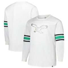 Philadelphia Eagles '47 Big & Tall Premier Brex Long Sleeve T-Shirt - White - 47 brand