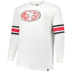 San Francisco 49ers '47 Big & Tall Premier Brex Long Sleeve T-Shirt - White - 47 brand