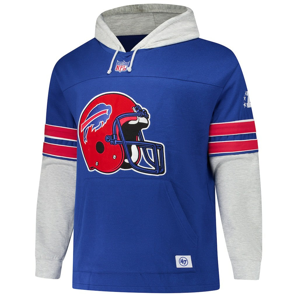 Buffalo Bills '47 Big & Tall Lacer Pullover Hoodie - Royal - 47 brand