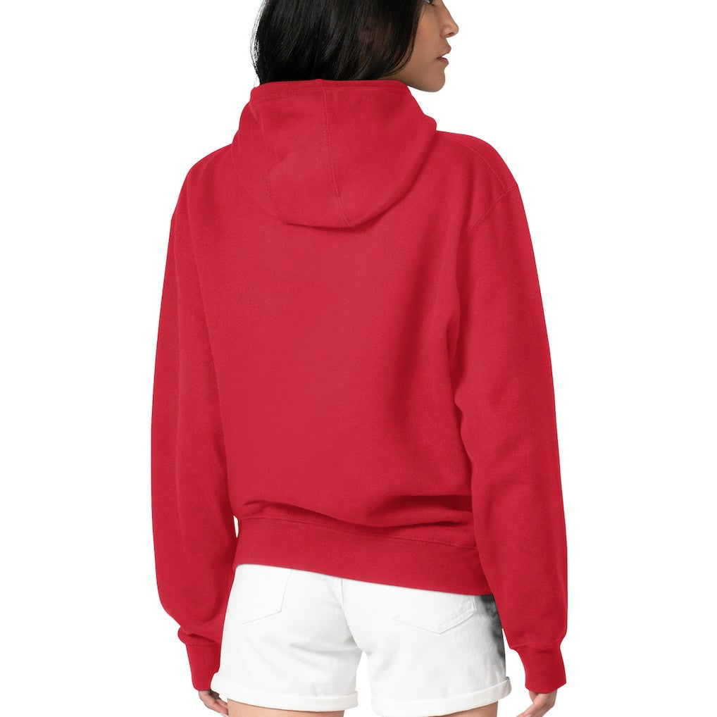 Kansas City Chiefs G-III 4Her by Carl Banks Women's Flowers Team Logo Graphic Fleece Pullover Hoodie - Red - NFL