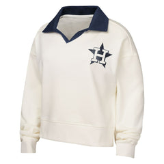 Houston Astros Girls Youth Ballpark Hit Collared V-Neck Pullover Sweatshirt Near Me
