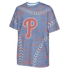 Philadelphia Phillies Youth Slide Score Bold T-Shirt Near Me