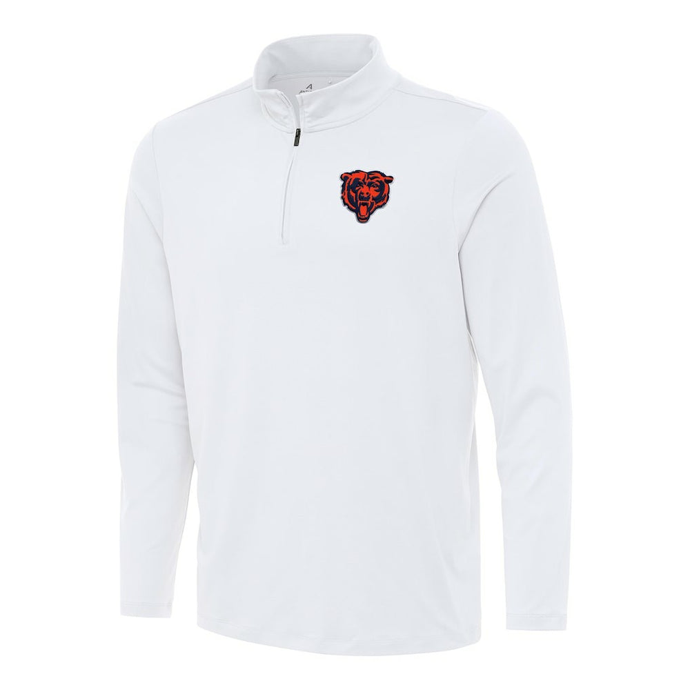 Chicago Bears Antigua Reprocess Quarter-Zip Top - White - NFL