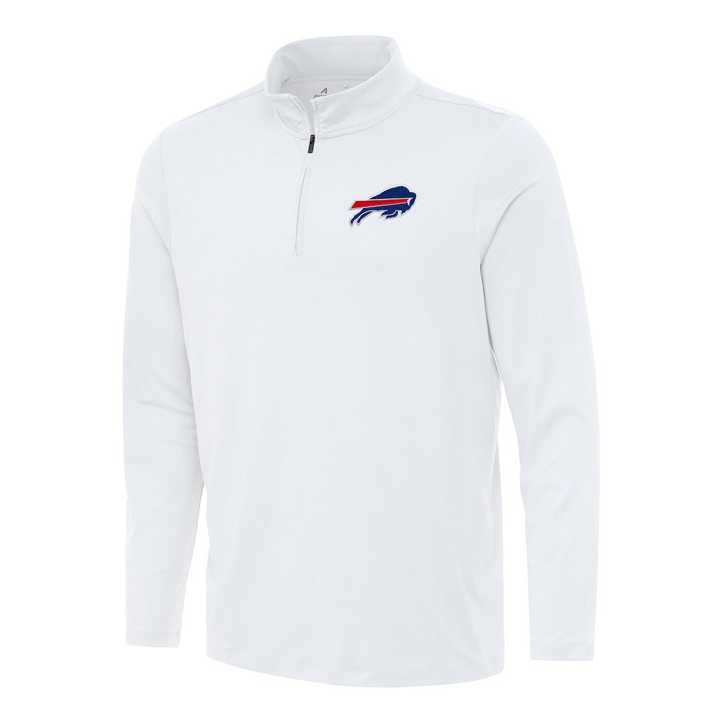 Buffalo Bills Antigua Reprocess Quarter-Zip Top - White - NFL