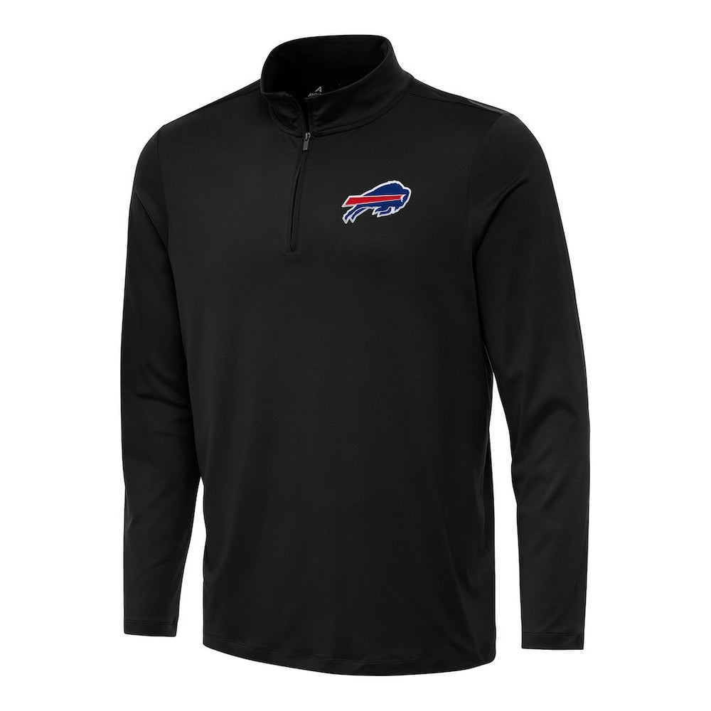 Buffalo Bills Antigua Reprocess Quarter-Zip Top - Black - NFL