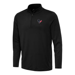 Houston Texans Antigua Reprocess Quarter-Zip Top - Black - NFL