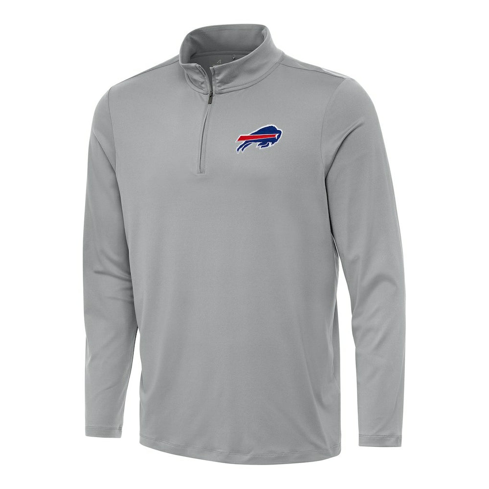 Buffalo Bills Antigua Reprocess Quarter-Zip Top - Gray - NFL