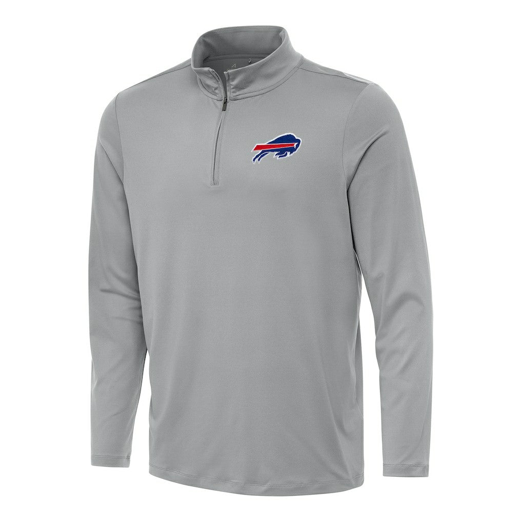 Buffalo Bills Antigua Reprocess Quarter-Zip Top - Gray - NFL