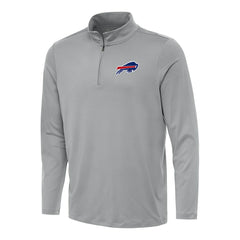 Buffalo Bills Antigua Reprocess Quarter-Zip Top - Gray - NFL