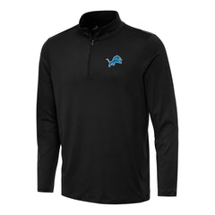 Detroit Lions Antigua Reprocess Quarter-Zip Top - Black - NFL