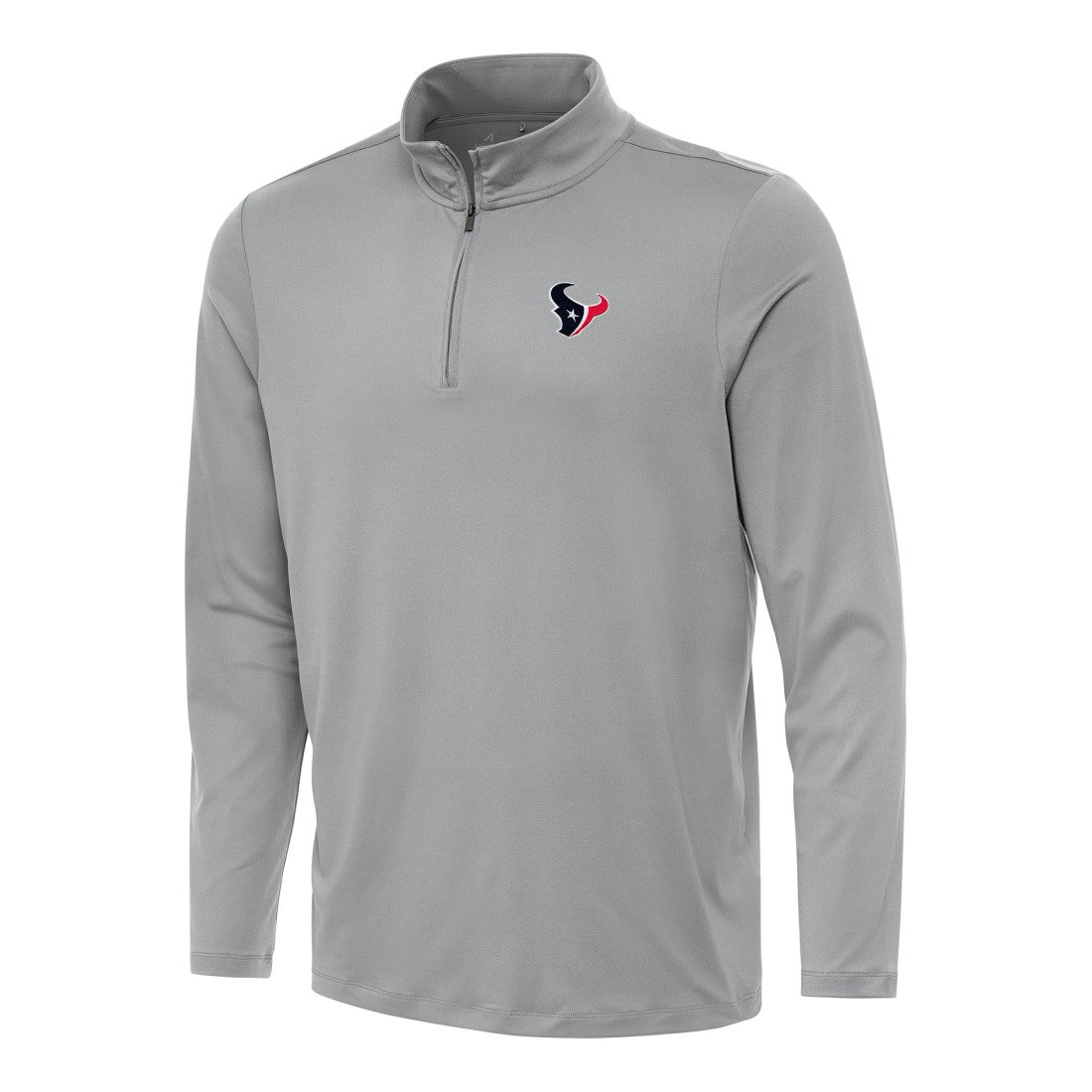 Houston Texans Antigua Reprocess Quarter-Zip Top - Gray - NFL