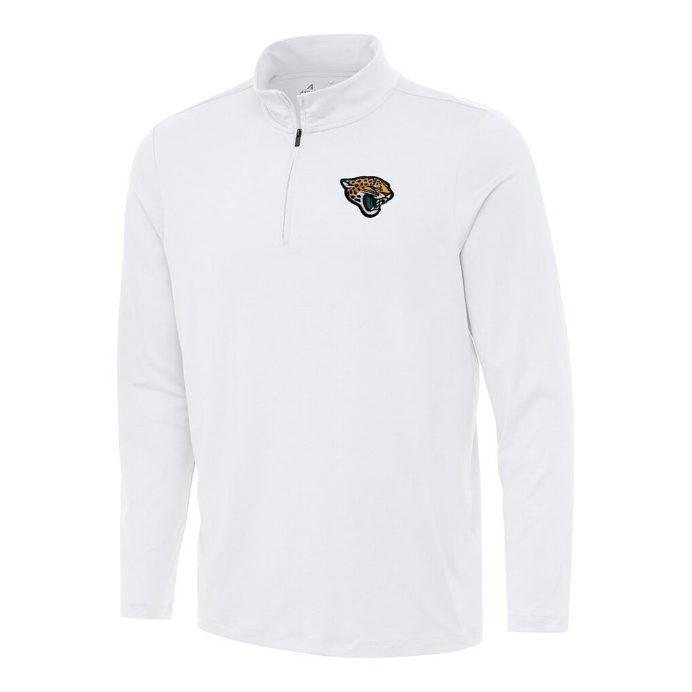 Jacksonville Jaguars Antigua Reprocess Quarter-Zip Top - White - NFL