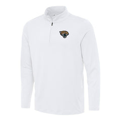 Jacksonville Jaguars Antigua Reprocess Quarter-Zip Top - White - NFL